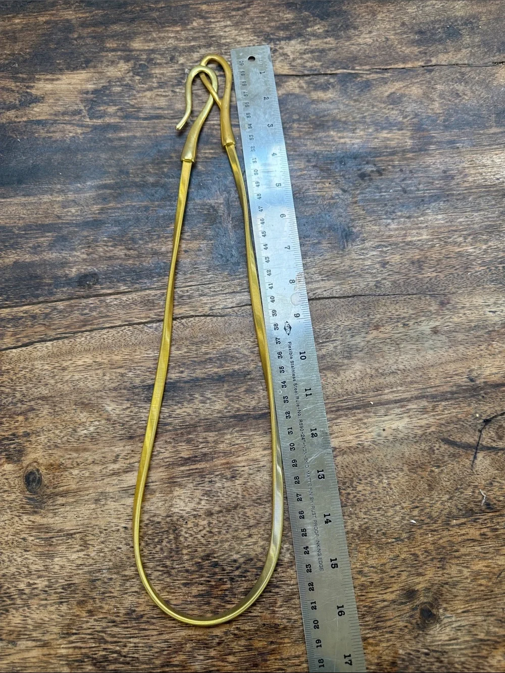 Silver snake style belt